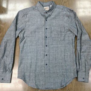Naked And Famous Men Slim Large Chambray Shirt L/M